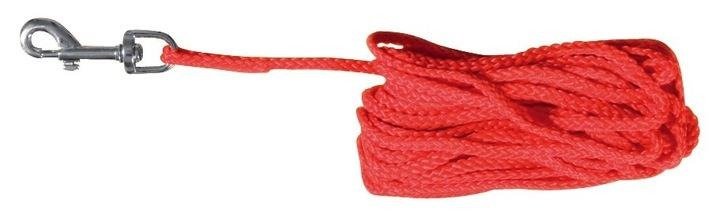 Trixie Smycz sznurek 10m kolor czerwony 19763