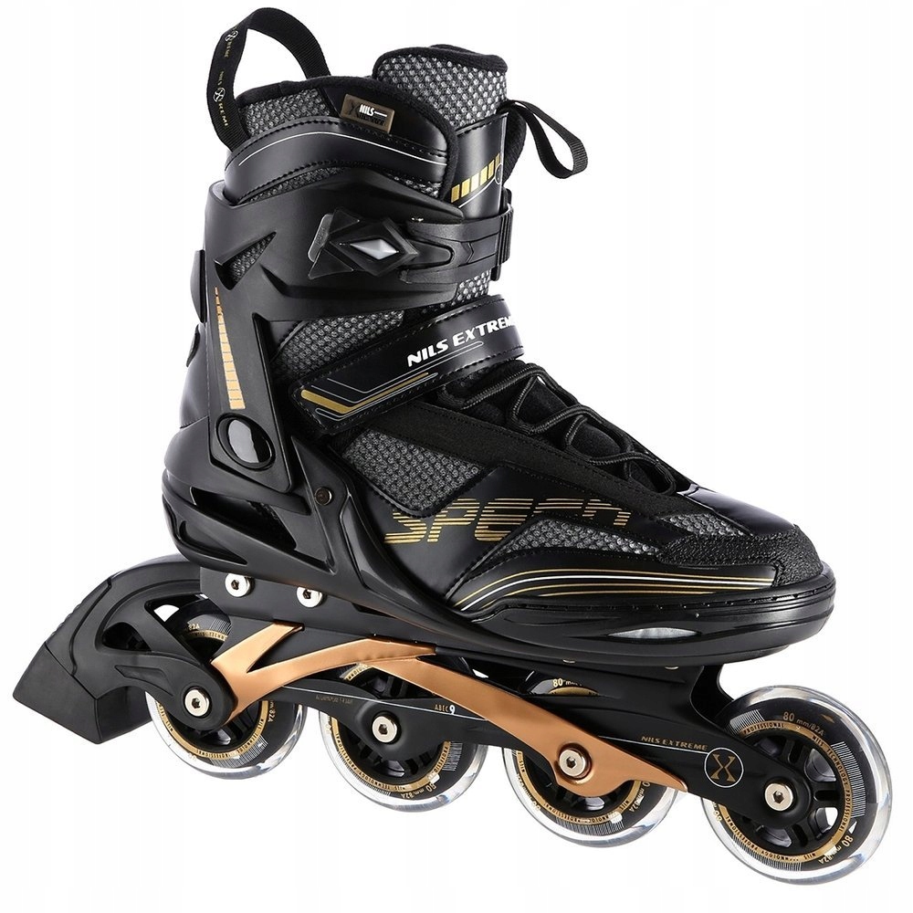 Nils Extreme, Łyżworolki, NA2150 46, czarno-złote