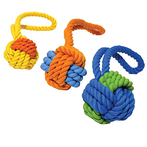 Rosewood 40214 Rosewood Spielball Zum Zerren Aus Gummi Und Tau, 8,25 Cm