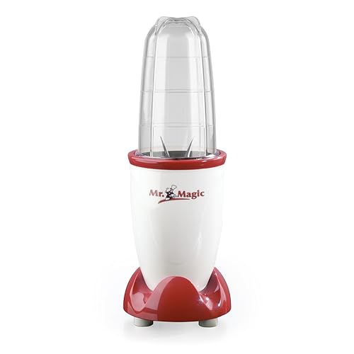 GOURMETmaxx Zestaw 4-częściowy mikser do smoothie – 250 W | elektryczny mini mikser 500 ml z 9 funkcjami | mały blender do odżywiania z kubkiem na wynos | nadaje się do mycia w zmywarce, szczelny i