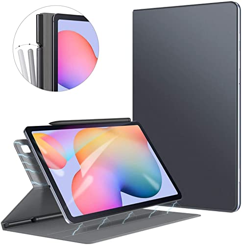 ZtotopCase Etui do Samsung Galaxy Tab S6 Lite 2020, ultra cienki inteligentny magnetyczny tył z uchwytem na długopisy, z automatycznym budzeniem/uśpieniem, do Samsung Galaxy Tab S6 Lite 25,4 cm, szary