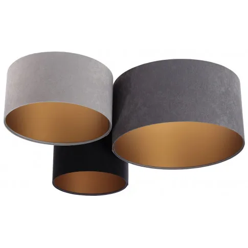 Welurowy potrójny plafon glamour T4-S80