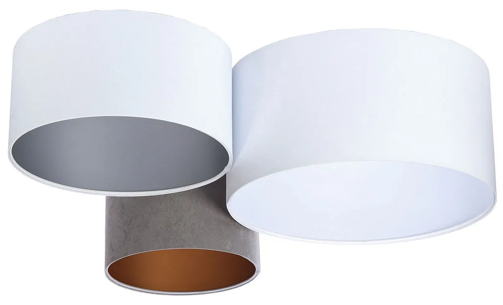 Nowoczesny potrójny plafon welurowy Z9-C24