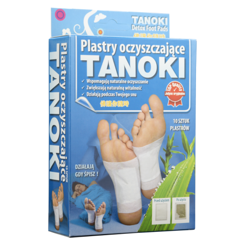 AURA HERBALS  Plastry Oczyszczające Tanoki Detox Foot Pads 10Szt/Opak