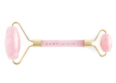 Easy Livin Roller do Masażu Twarzy z Różowego Kwarcu