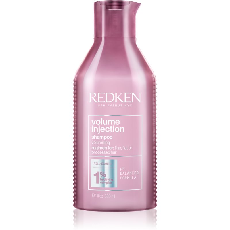 Redken Volume Injection szampon do włosów bezsilnych i zwiększających objętość, odżywczy szampon zwiększający objętość, pielęgnacja włosów dla siły i połysku, 300 ml E3461300