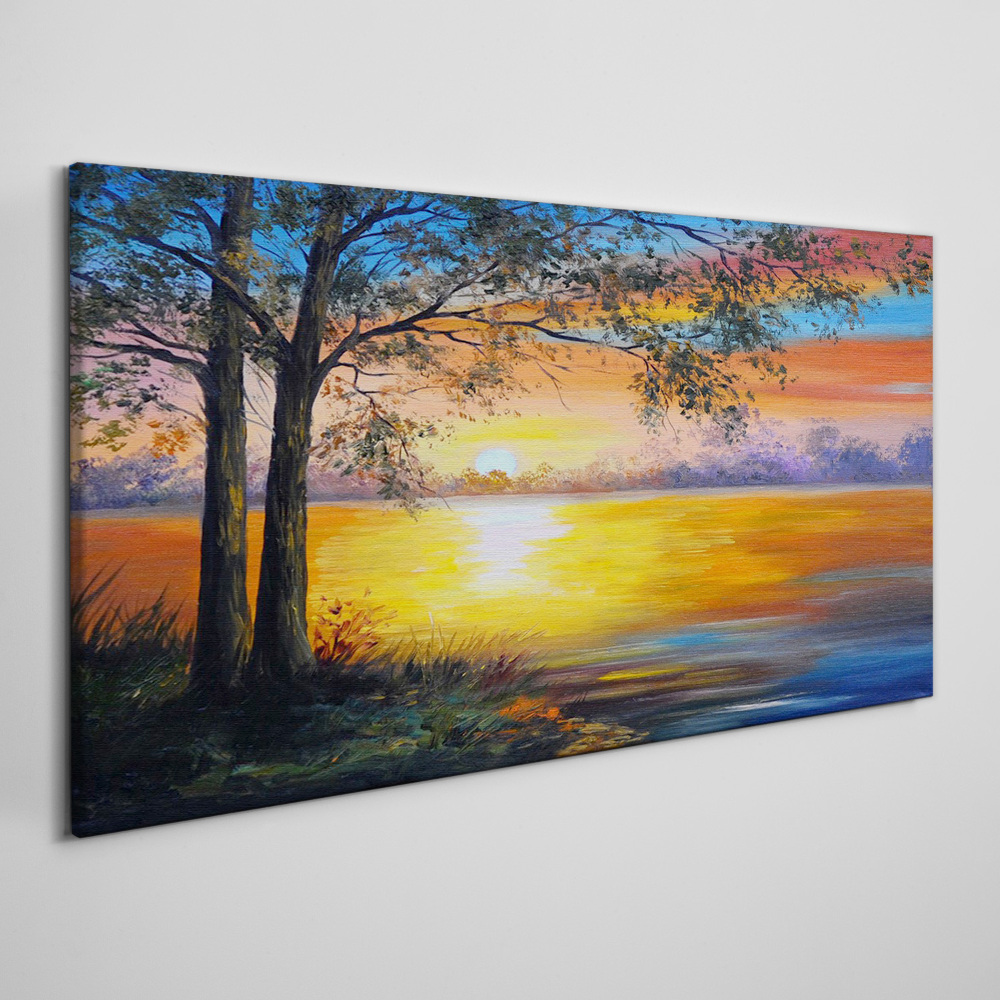 Obraz na Płótnie zachód słońca niebo 120x60cm