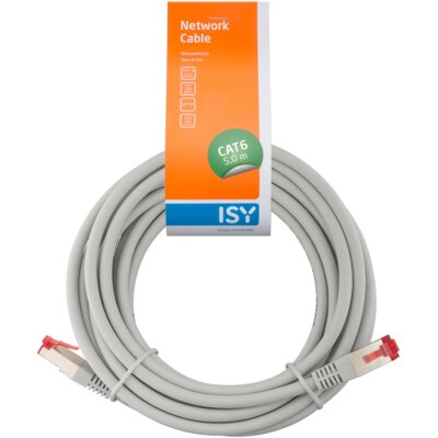 ISY Kabel sieciowy ISY IPC-6050-1 S/FTP Cat6 5.0m Szary