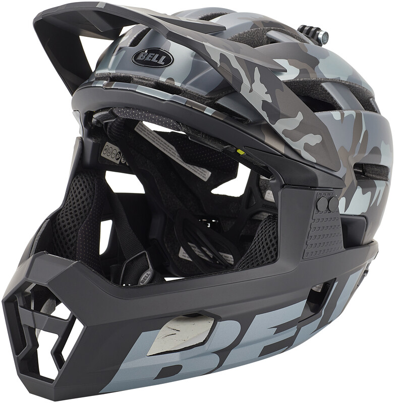 Bell Kask rowerowy Full Face Super Air R Mips Spherical Matte Gloss Black Camo BEL-7113676