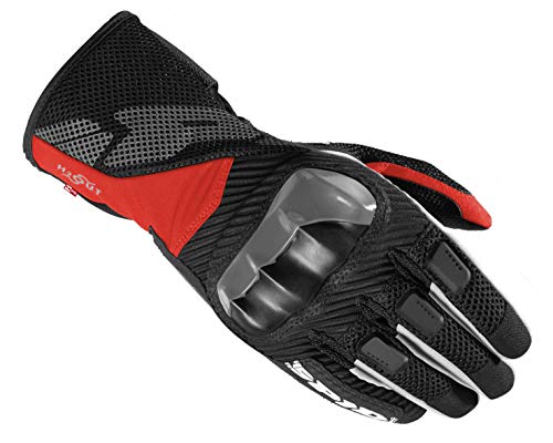 Spidi Rainshield, rękawice tekstylne, czarne/czerwone, rozmiar S