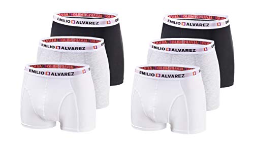 EMILIO ALVAREZ Emilio Alvarez bokserki, 6 sztuk w opakowaniu, m