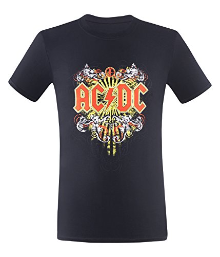 DC AC AC męski T-shirt czarny Tattoo (13) 13-XL ACDCTSHIRT-13