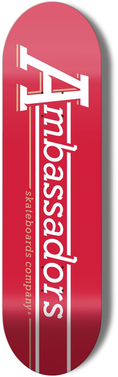 deck AMBASSADORS COMPANY HIGH DECK Red