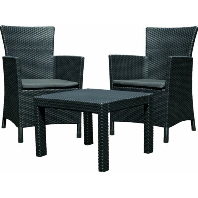 Allibert Zestaw mebli ogrodowych Rosario Balcony Set grafit (216777)
