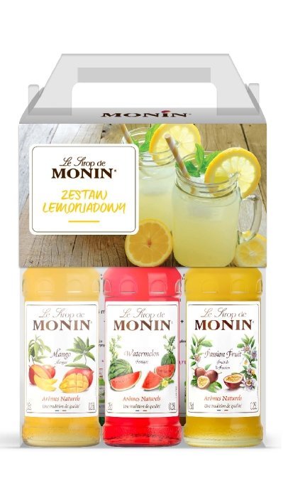 Monin Zestaw Maxi lemoniadowy 3 x 250 ml