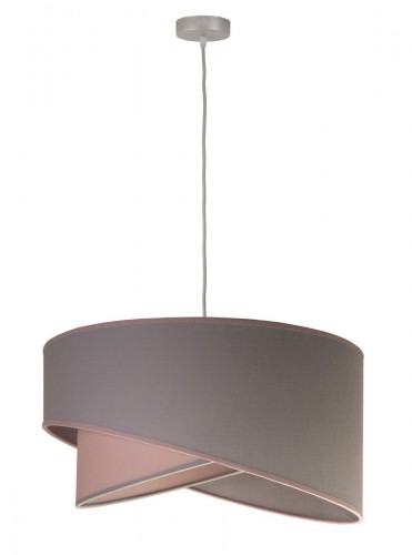 DUOLLA Lampa wisząca Cello, szara/różowa