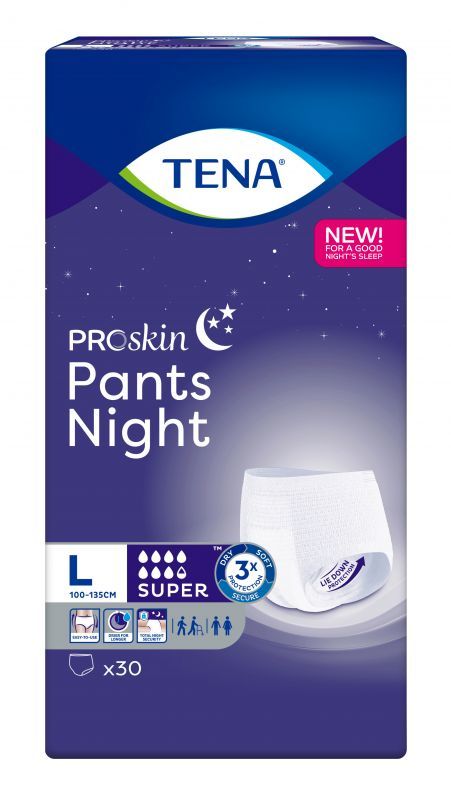SCA Tena ESSITY Majtki chłonne Pants Proskin Super Night M x 30 szt