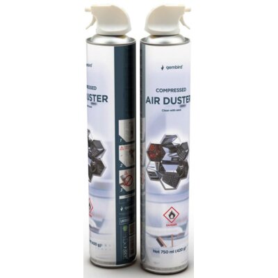Gembird Sprężone powietrze do usuwania kurzu 750 ml CK-CAD-FL750-01 CK-CAD-FL750-01