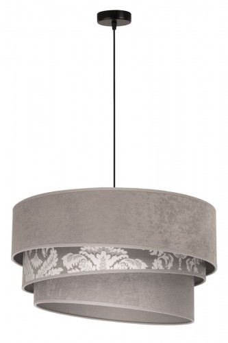 Trio Duolla Żyrandol na lince 1xE27/40W/230V szary