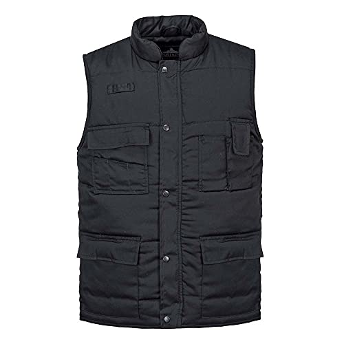 Portwest portwest S414 shetland Bodywarmer gilet nowa odzież robocza dla mężczyzn Warm ubranie, czarny S414BKRL