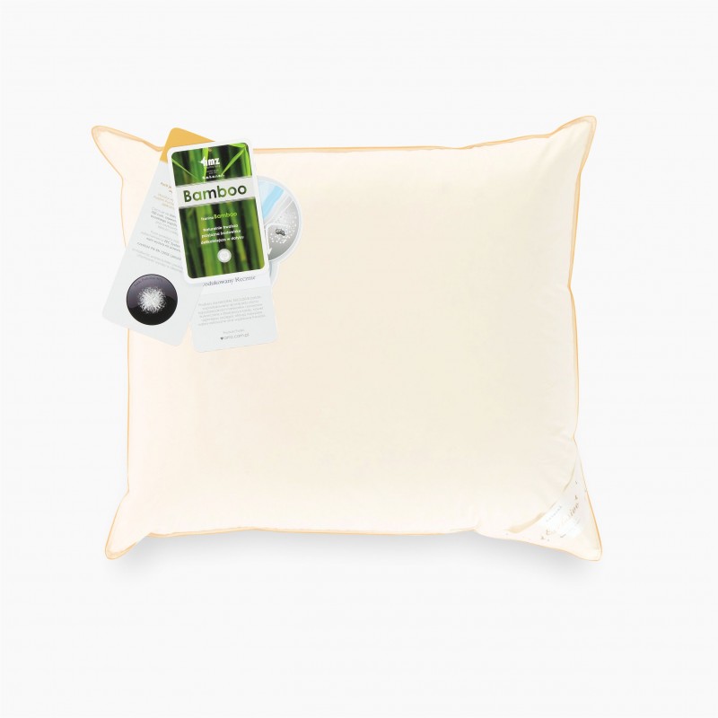 Poduszka puch 90% trzykomorowa AMZ DREAM Rozmiar - 50x70, Kolor poduszek i kołder - biały