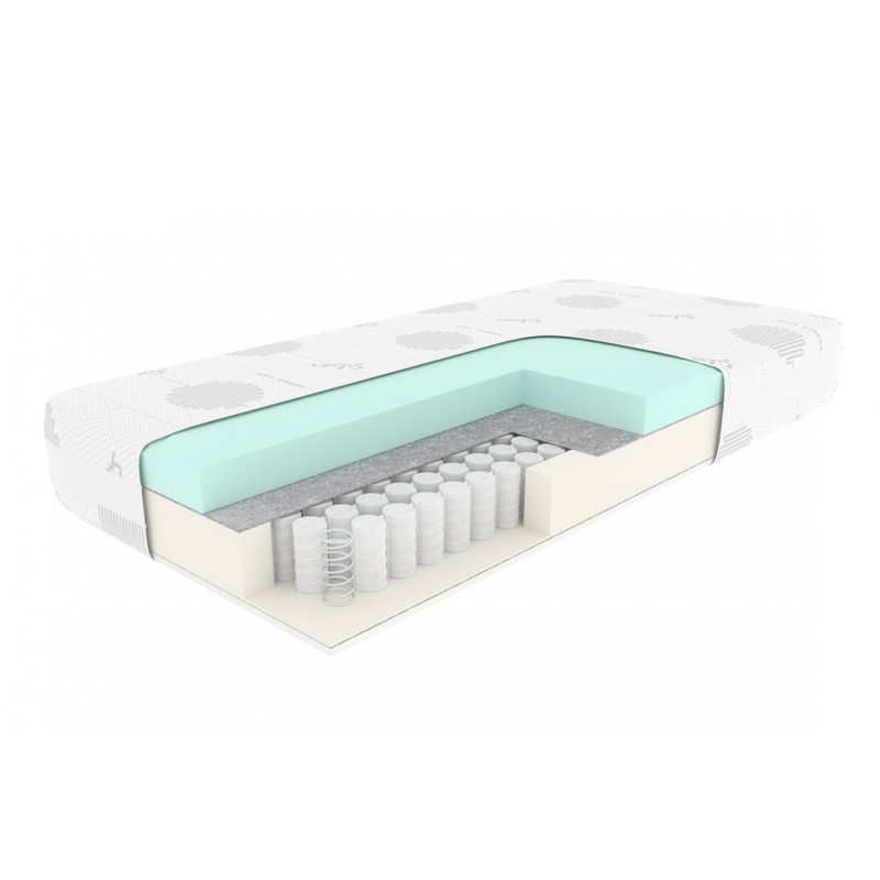 Materac MEDICO termoelastyczny GUENO Rozmiar - 100x200, Pokrowiec - Silver Plus, Twardość materacy - H2 - średni