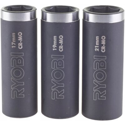 RYOBI Nasadki udarowe 3 elementy 1/2