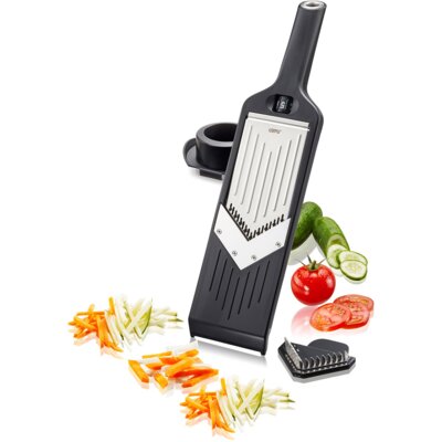 Gefu V-Slicer Violi 2.0 Czarna Tarka Kuchenna Ręczna Do Julienne Plastikowa