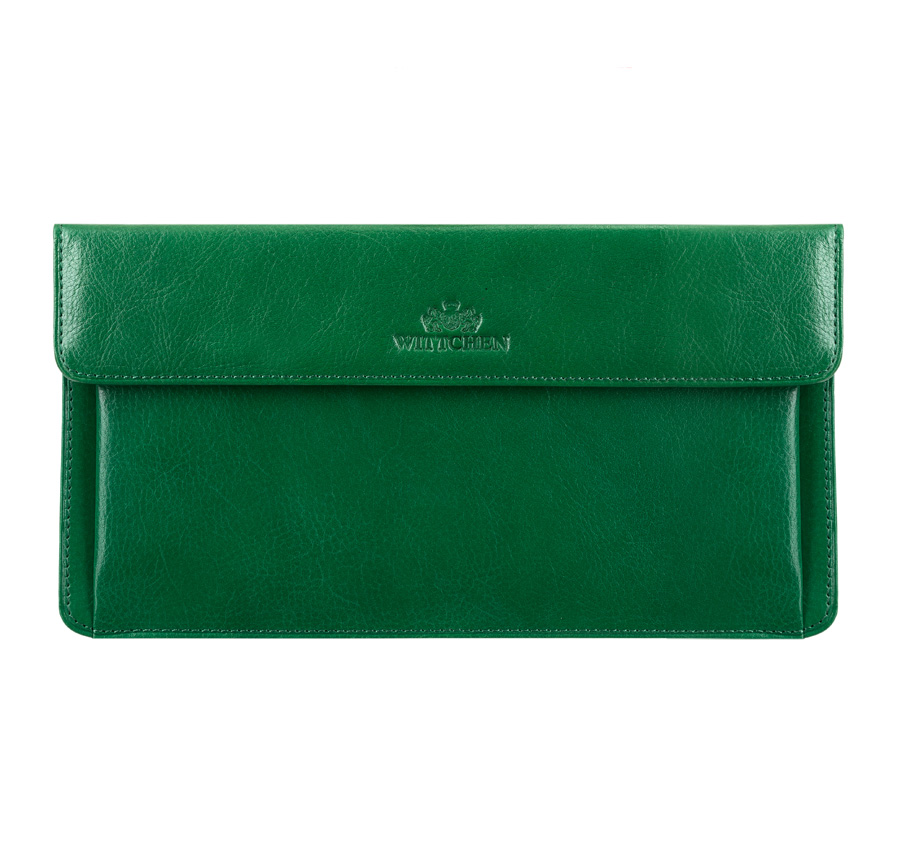 Etui na bilet lotniczy skórzane proste