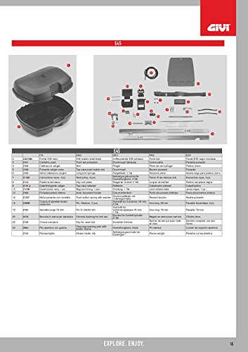 Givi Z156 część zamienna zamek do E26/E27/E28/E280, czarny, 40
