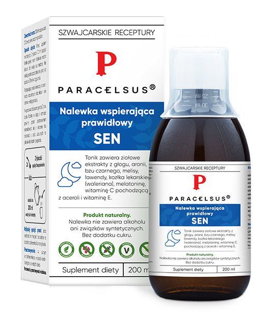 Aura Herbals Nalewka Paracelsusa: Prawidłowy Sen (200ml) SEN200