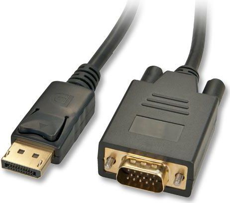 Kabel Lindy DisplayPort - D-Sub VGA 1m czarny 41470