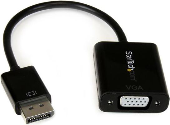 Adapter AV StarTech DisplayPort - D-Sub VGA 0.1m czarny DP2VGA3