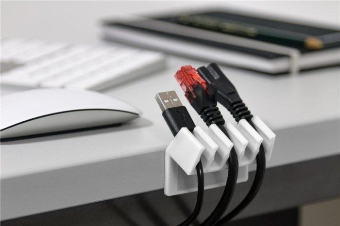 Goobay Uchwyt Biały 2 sztuki 70431