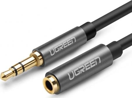 Kabel Ugreen Jack 3.5mm - Jack 3.5mm srebrny 10595