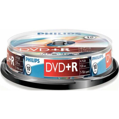 Philips płyta DVD-R 4,7 16x 10 DR4S6B10F/00