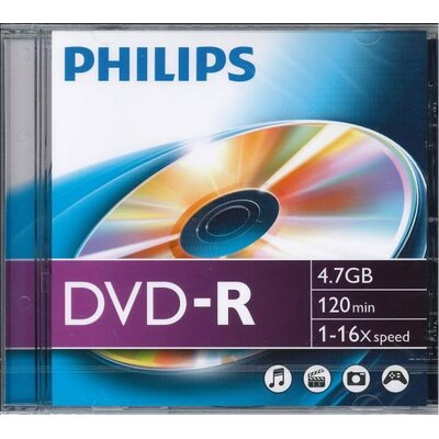 Philips 10 X DVD-R 4,7 GB 120 min 16 X SJC DM4S6S10F/00