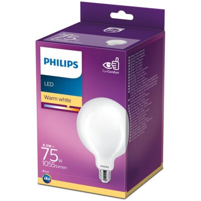 Philips LED Classic żarówka globe E27 G120 8,5W