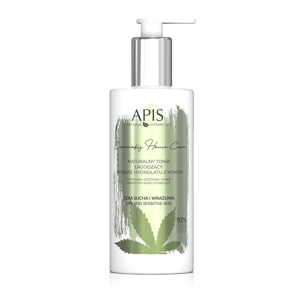 Apis Professional Naturalny tonik łagodzący na bazie hydrolatu z konopi Cannabis 300 ml 5535