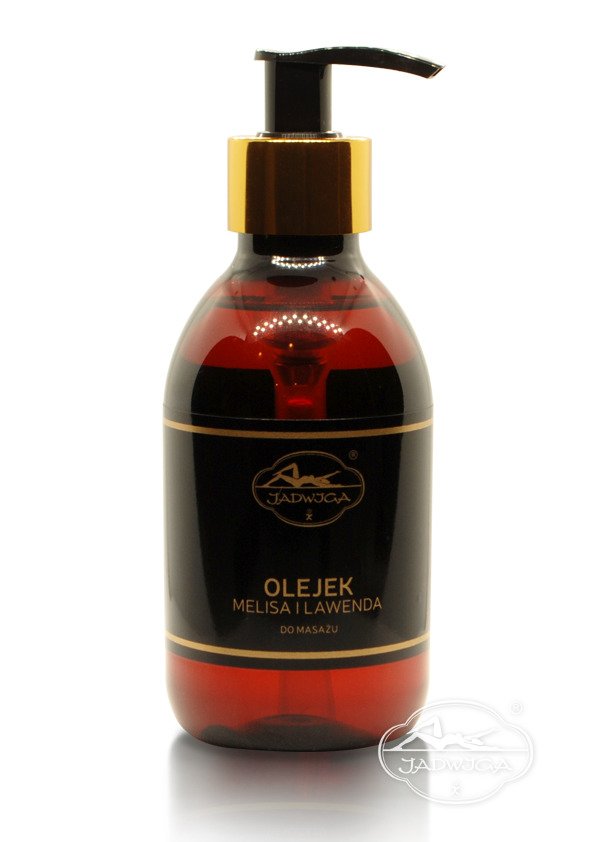 Jadwiga Naturalny olejek do masażu ciała melisa i lawenda 250 ml