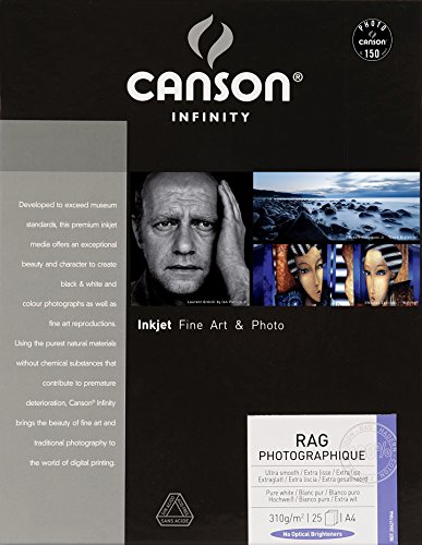 Canson Infinity Papier A4 Rag Papier fotograficzny 310g (25) (206211046)