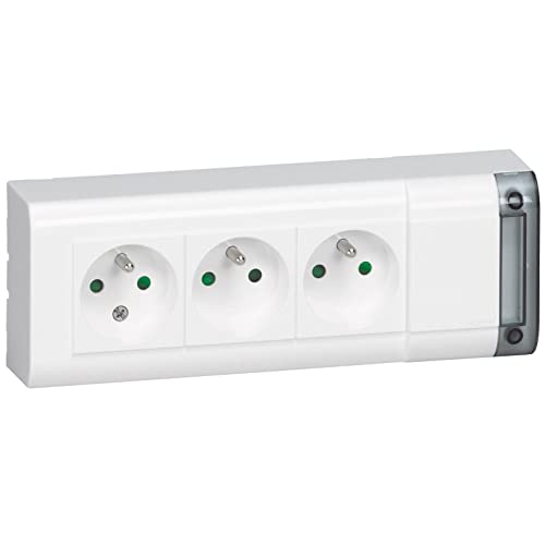 Legrand leg50609 Steckdosenleiste 3-fach, typ E, do montażu, bez żadnych przewodów