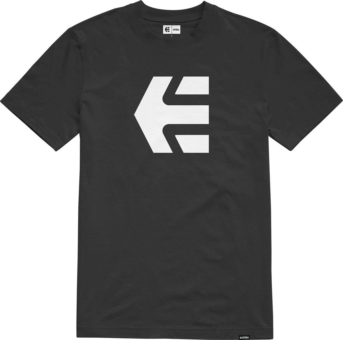 t-shirt ETNIES ICON TEE Black/White