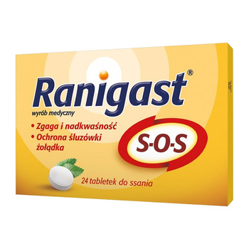 Polpharma Ranigast S.O.S tabletki 24 sztuk 6512012
