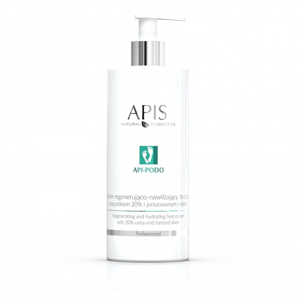 Apis Professional Krem regenerująco-nawilżający do stóp z mocznikiem 20% i jonizowanym srebrem API-PODO 500 ml