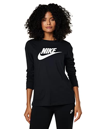 NIKE Damska koszulka W NSW Essntl Ls Icon Ftra z długim rękawem