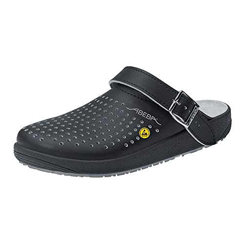 Abeba abebie 5310 Rubber Clog czarnym ESD  niezależnie od tego, czy SRC buty zawodowe, 43, czarny 5310-43