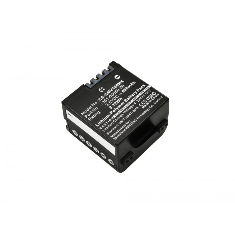 Garmin Virb X / 010-12256-01 980mAh 3.72Wh Li-Polymer 3.8V (Cameron Sino)