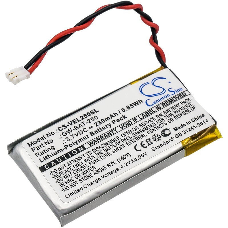 Cameron Sino Cameron Vernier Go Wireless Link GW-BAT-250 230mAh 0.85Wh Li-Polymer 3.7V Cameron CS-VEL250SL