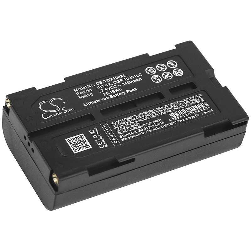 Cameron Sino Topcon GP-SX1 BT-1A 3400mAh 25.16Wh Li-Ion 7.4V CS-TOX100XL